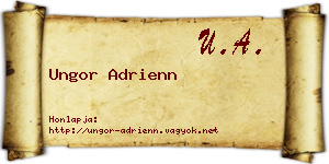 Ungor Adrienn névjegykártya